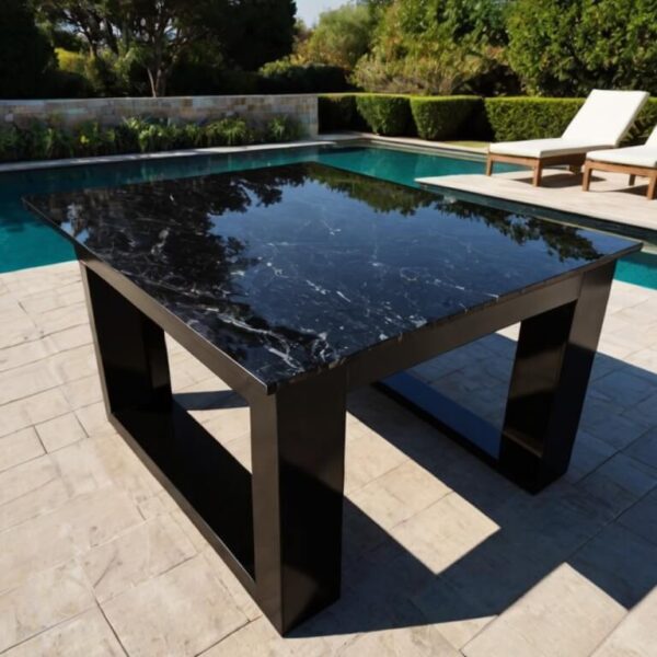 Absolute Black Granite Outdoor Table - Image 3