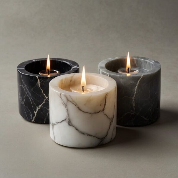 Alabaster Candle Holders - Image 3