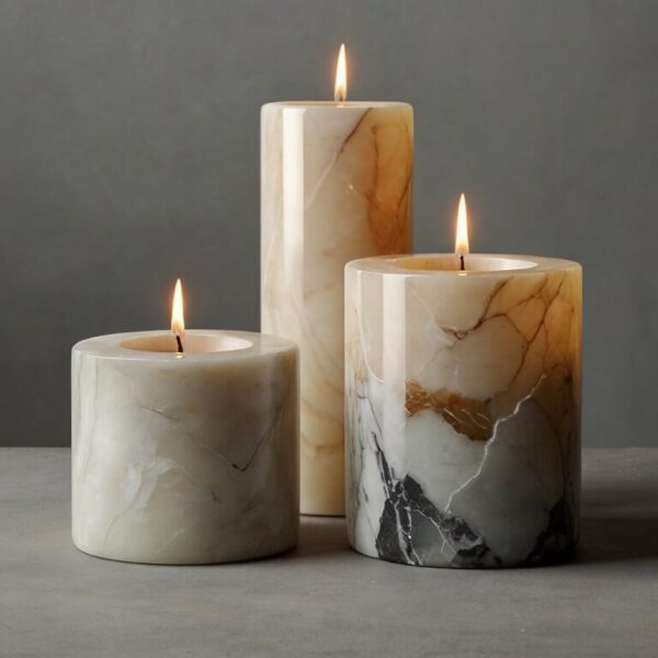 Alabaster Candle Holders - Image 4