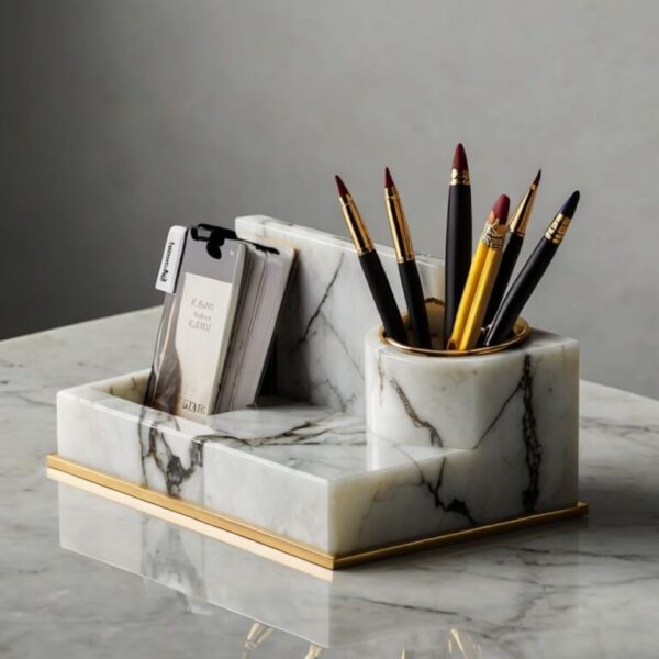 Alabaster Desk Organizer - Image 2