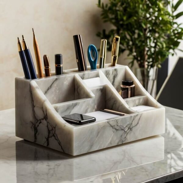 Alabaster Desk Organizer - Image 3