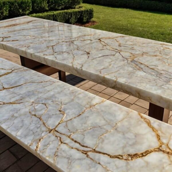 Alabaster Outdoor Table - Image 2