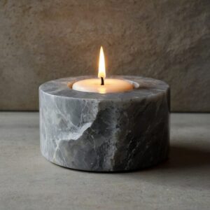 Alaska Quartzite Candle Holders