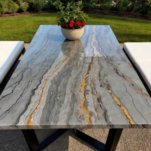 Alaska Quartzite Outdoor Table