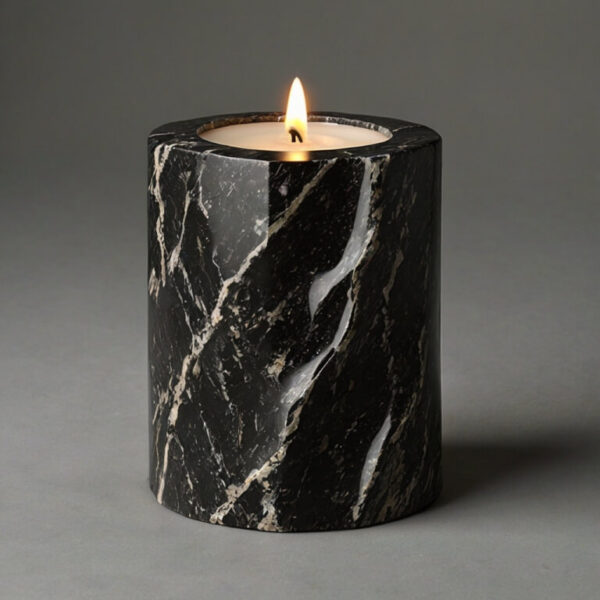 Almondine Granite Candle Holders - Image 2