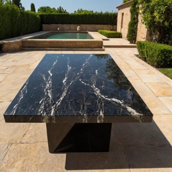Almondine Granite Outdoor Table - Image 2