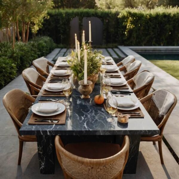 Backyard Outdoor Table Setting Ideas - Image 2