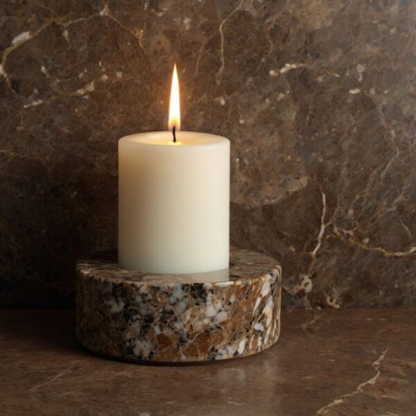 Baltic Brown Granite Candle Holders - Image 2