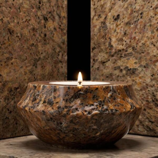 Baltic Brown Granite Candle Holders - Image 4