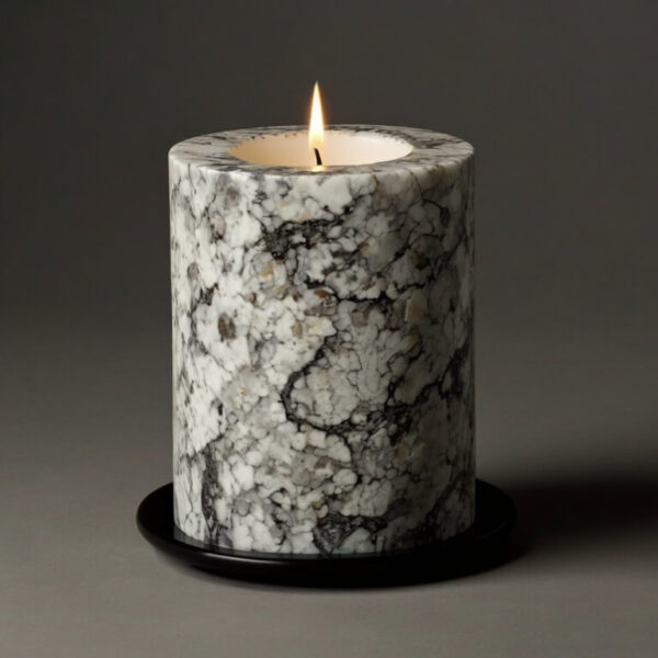 Bianco Antico Granite Candle Holders - Image 4