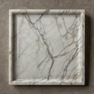 Bianco Lasa Marble Tray