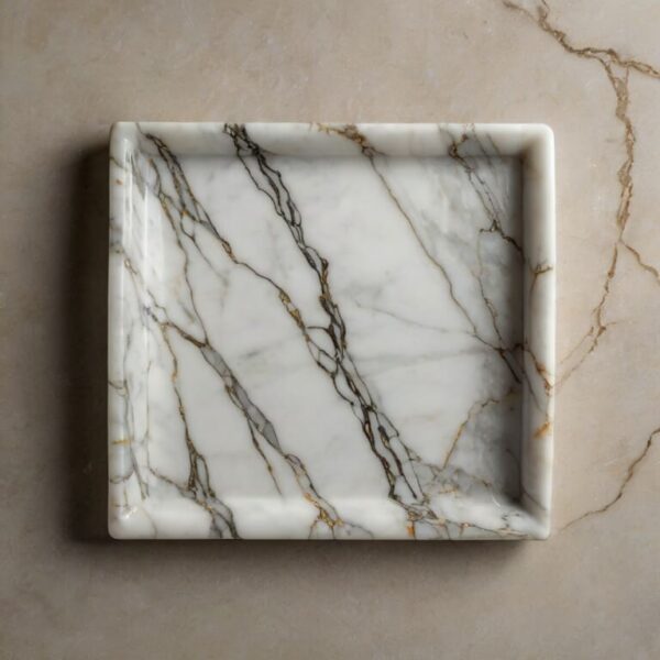 Bianco Lasa Marble Tray - Image 2