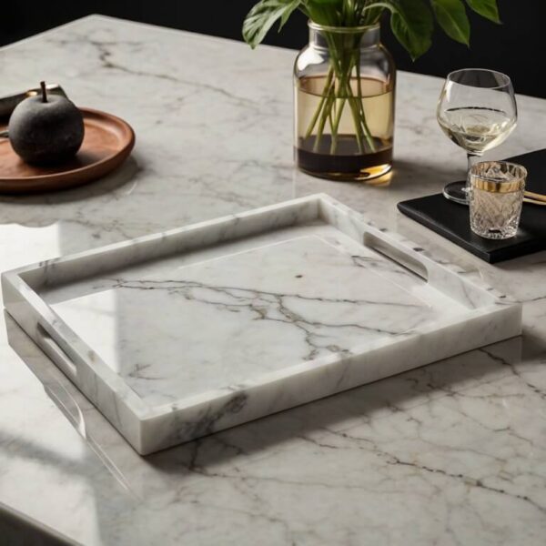 Bianco Lasa Marble Tray - Image 3