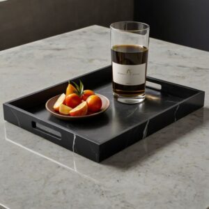 Black Rectangle Tray