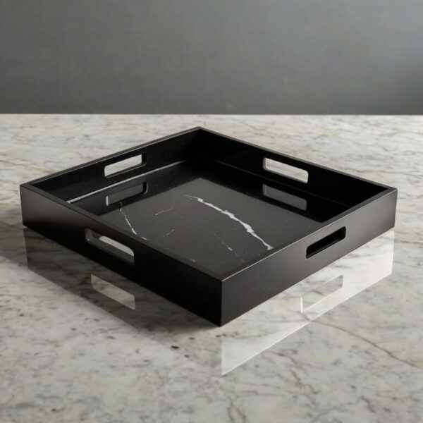 Black Rectangle Tray - Image 2