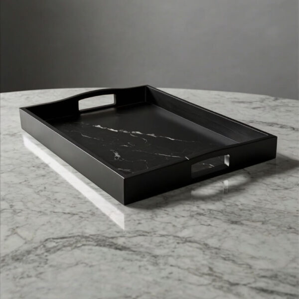 Black Rectangle Tray - Image 3