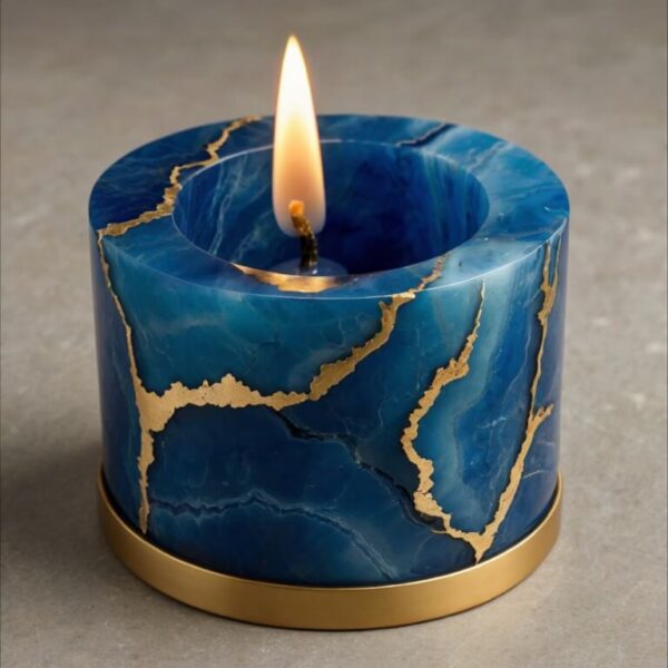 Blue Onyx Candle Holders - Image 2