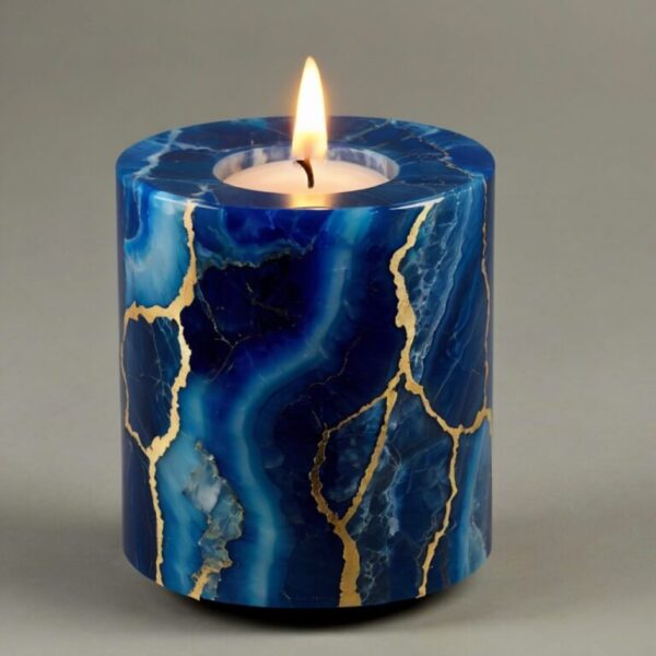 Blue Onyx Candle Holders - Image 4