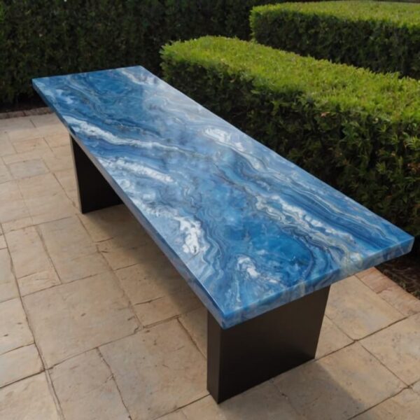 Blue Onyx Outdoor Table - Image 2