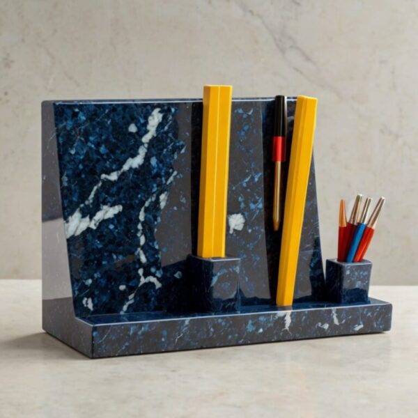 Blue Pearl Granite Desk Organizer - Image 3