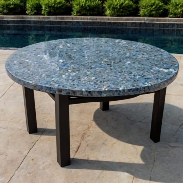 Blue Pearl Granite Outdoor Table - Image 3