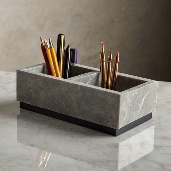 Caesarstone Concrete Quartz Desk Organizer - Image 2