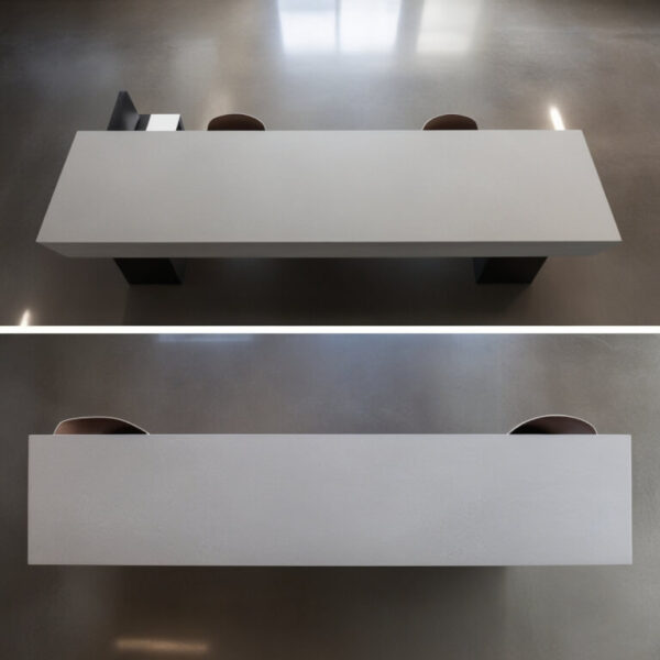 Caesarstone Concrete Quartz Reception Desk