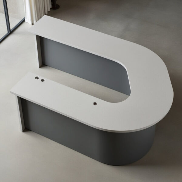 Caesarstone Concrete Quartz Reception Desk - Image 2