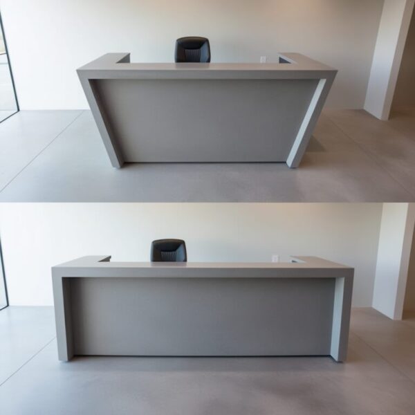 Caesarstone Concrete Quartz Reception Desk - Image 3