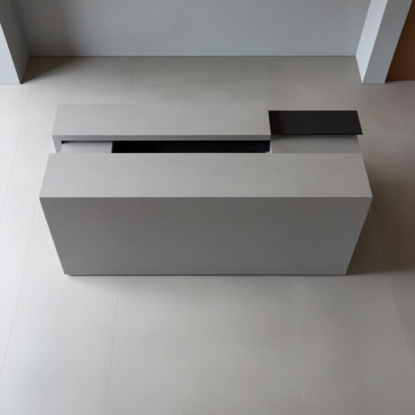 Caesarstone Concrete Quartz Reception Desk - Image 4