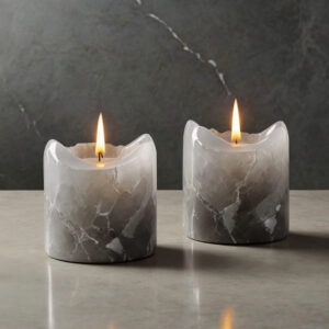 Caesarstone Frosty Carrina Quartz Candle Holders