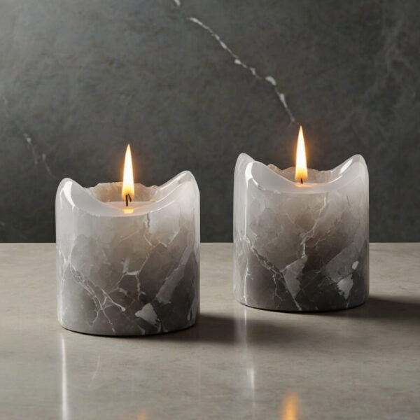Caesarstone Frosty Carrina Quartz Candle Holders