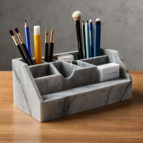 Caesarstone Frosty Carrina Quartz Desk Organizer - Image 4