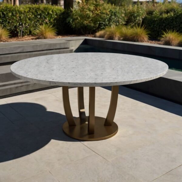 Caesarstone Frosty Carrina Quartz Outdoor Table - Image 2