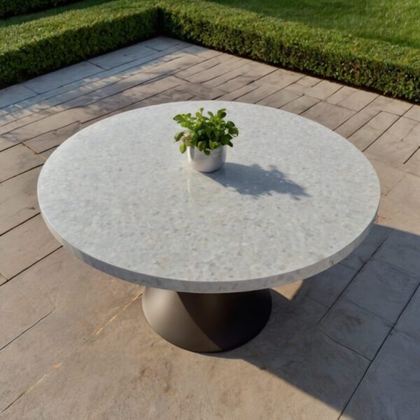 Caesarstone Frosty Carrina Quartz Outdoor Table - Image 3