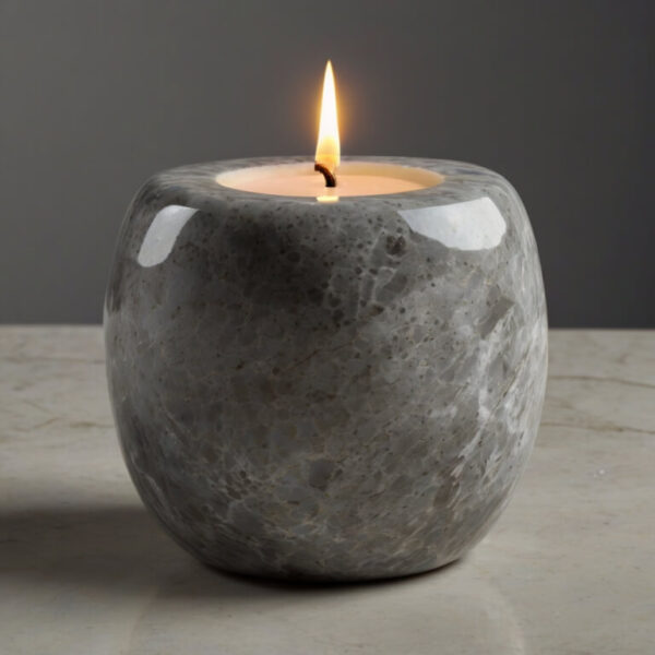 Caesarstone Pebble Quartz Candle Holders