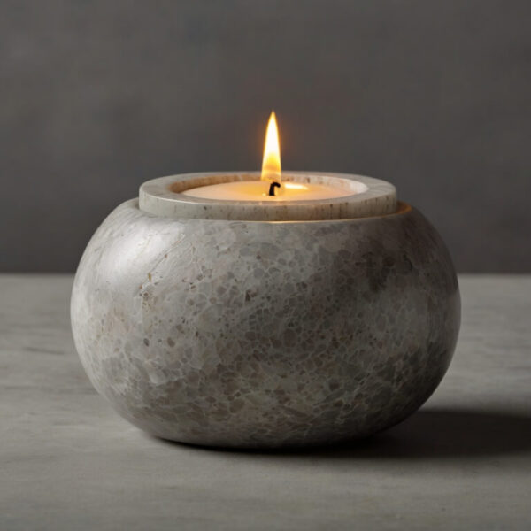 Caesarstone Pebble Quartz Candle Holders - Image 2