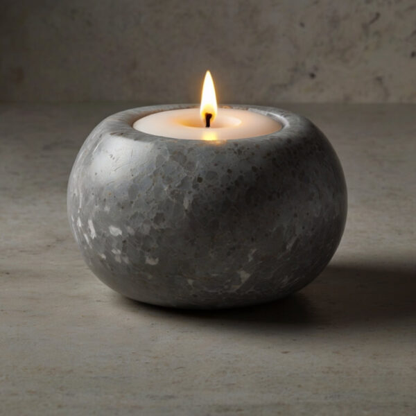 Caesarstone Pebble Quartz Candle Holders - Image 3