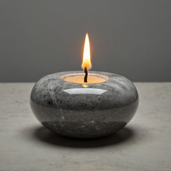 Caesarstone Pebble Quartz Candle Holders - Image 4