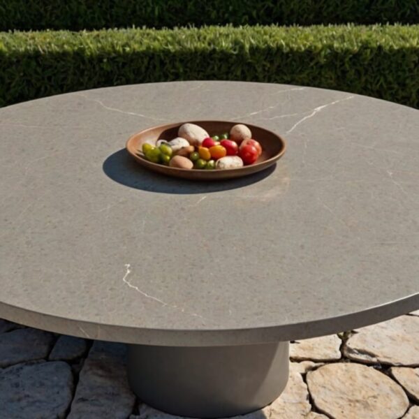 Caesarstone Pebble Quartz Outdoor Table - Image 3