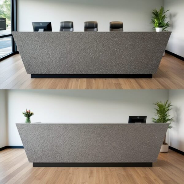 Caesarstone Pebble Quartz Reception Desk - Image 2