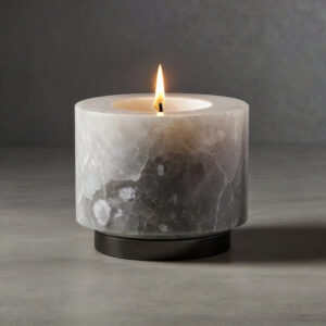 Caesarstone Snow Quartz Candle Holders