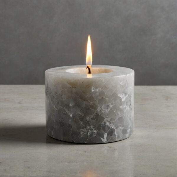 Caesarstone Snow Quartz Candle Holders - Image 3