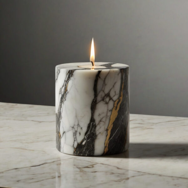 Calacatta Borghini Marble Candle Holders - Image 4