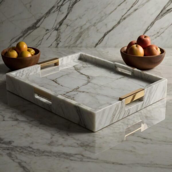 Calacatta Borghini Marble Tray - Image 2