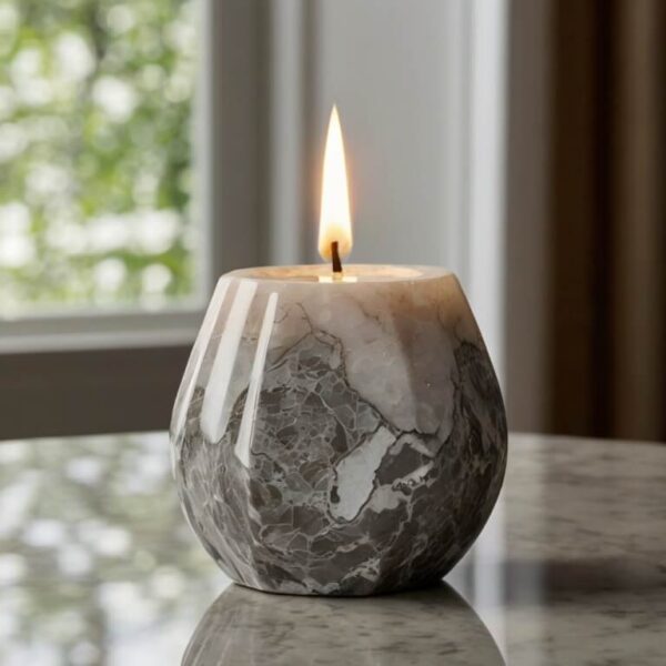 Cambria Brittanicca Quartz Candle Holders - Image 3
