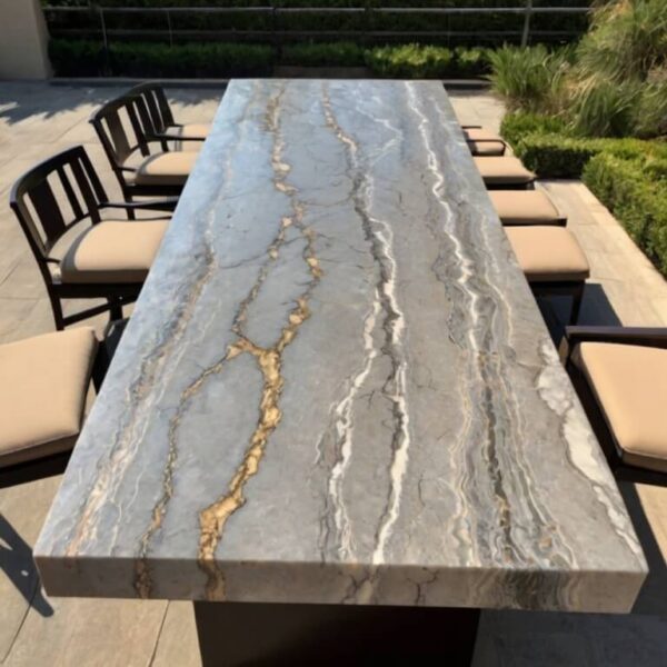 Cambria Brittanicca Quartz Outdoor Table - Image 3