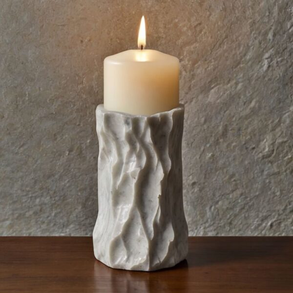 Cambria Cambria White Quartz Candle Holders - Image 3