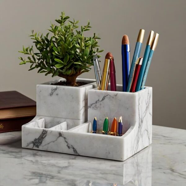Cambria Cambria White Quartz Desk Organizer - Image 2