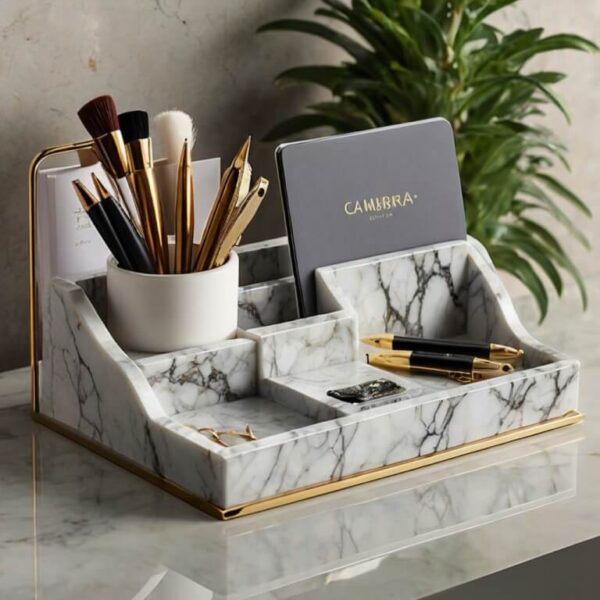 Cambria Cambria White Quartz Desk Organizer - Image 3